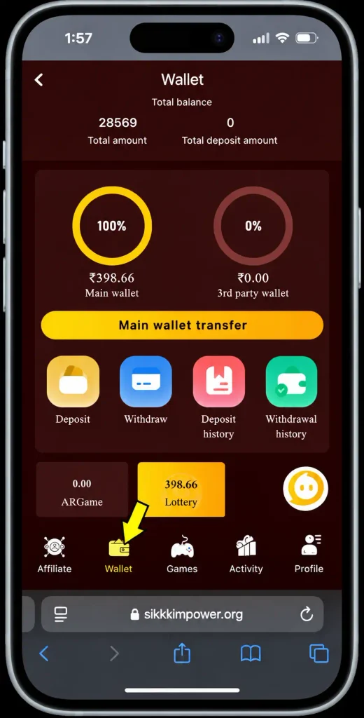 Raja Game Withdraw Process